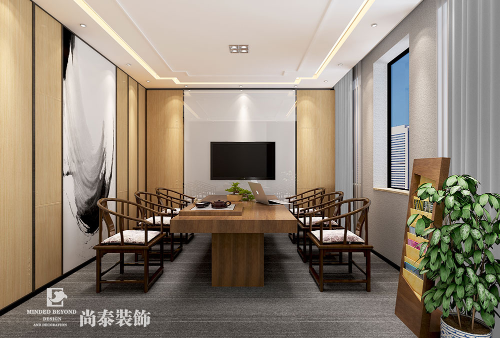 深圳福田免稅商務(wù)大廈金融公司辦公室設(shè)計裝修效果圖 