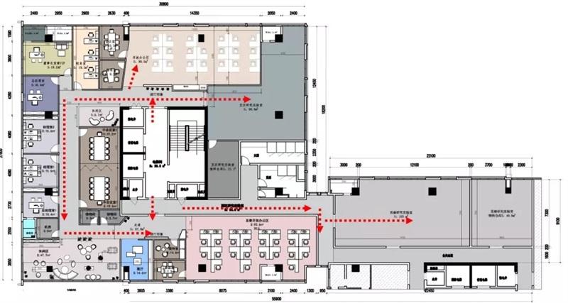 辦公室裝修動線圖