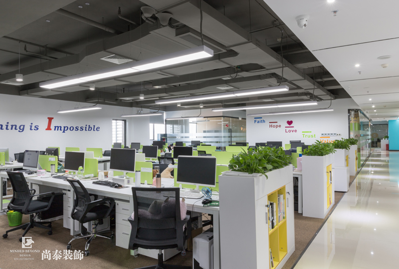 辦公室裝修實(shí)拍圖