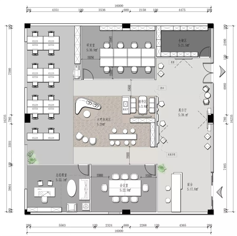 辦公室設(shè)計(jì)彩圖