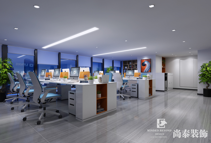 現(xiàn)代簡約辦公室裝修效果圖