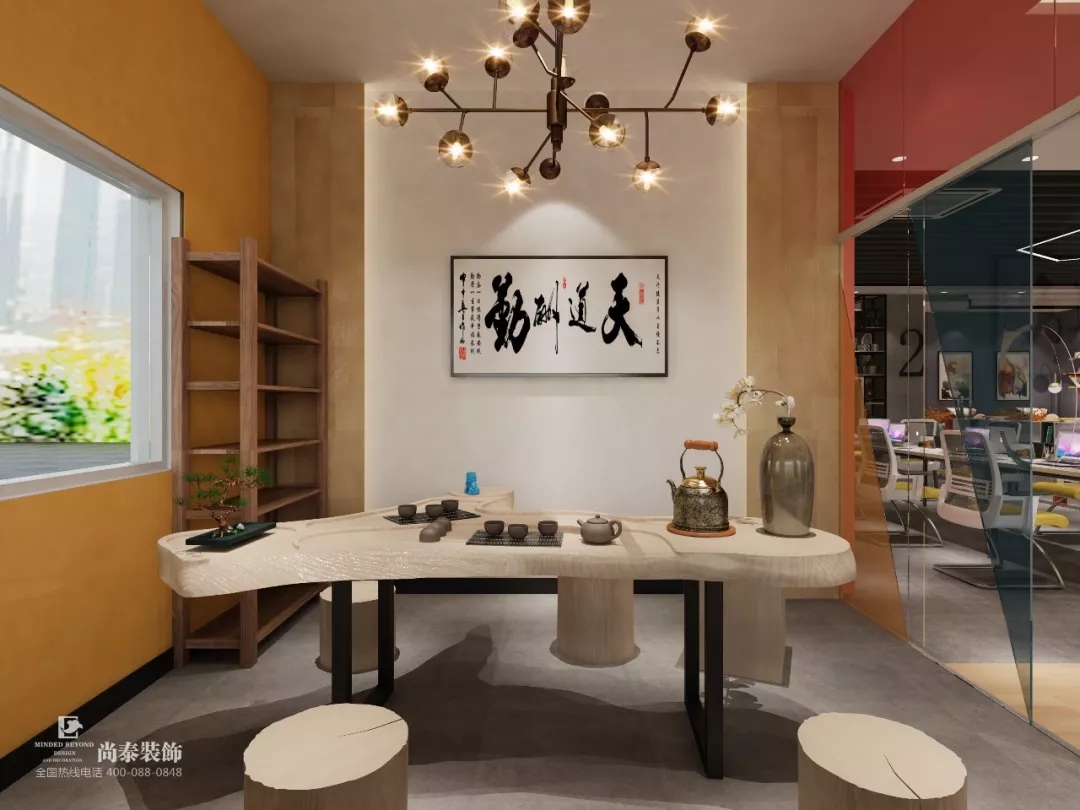 洽談區(qū)細部裝修效果圖