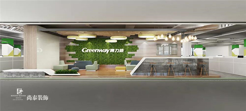 辦公室前臺裝修效果圖