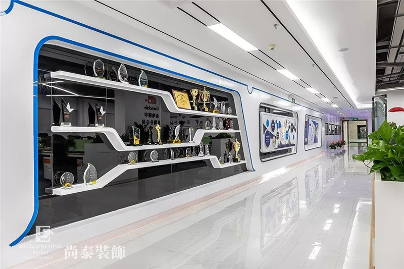 物業(yè)管理公司辦公室文化墻裝修實景圖