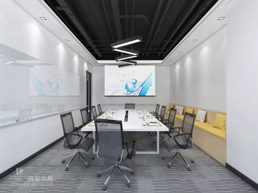 互聯(lián)網(wǎng)辦公室會(huì)議室裝修效果圖