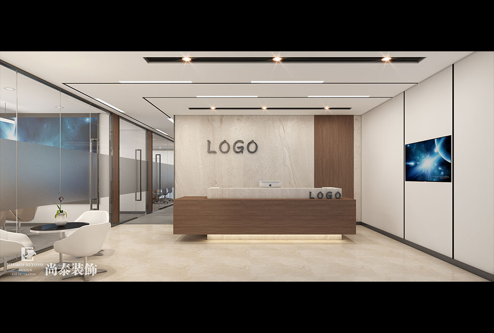 深圳寶安前海卓越時代100平米私人辦公室裝修設(shè)計(jì)