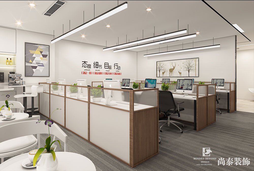 深圳寶安前海卓越時代100平米私人辦公室裝修設(shè)計(jì)