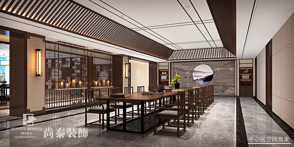 企業(yè)辦公室中部空間裝修效果圖