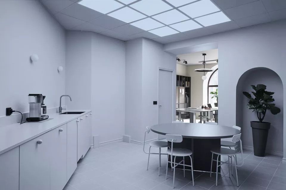 高冷淡漠型辦公室裝修效果圖