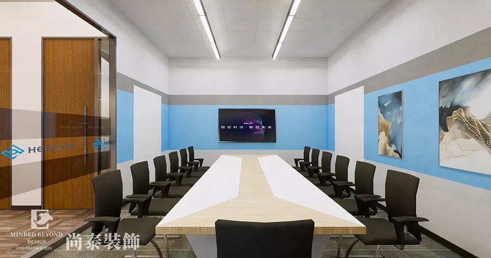 簡單辦公室會議室裝修效果圖