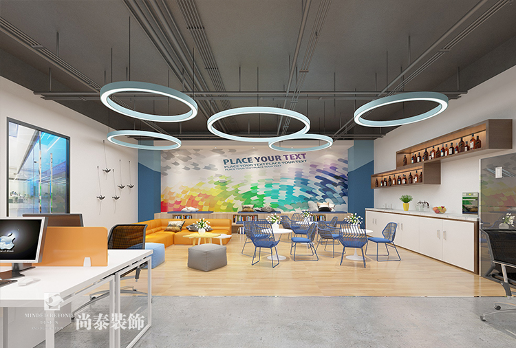 工業(yè)風格辦公室裝修效果圖