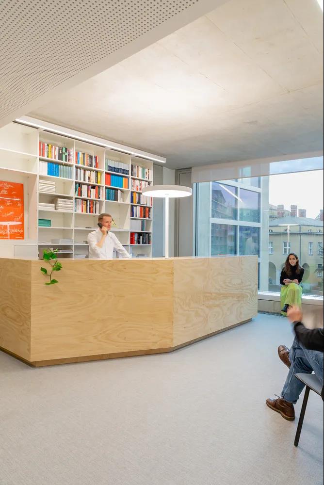 出版社辦公室前臺設(shè)計效果圖