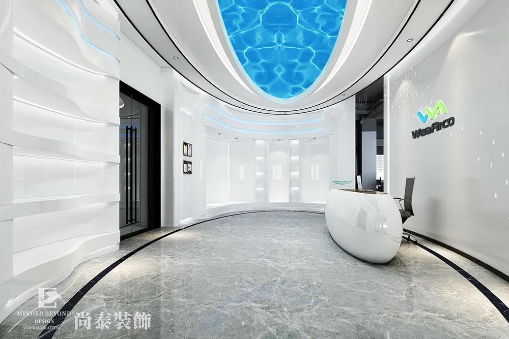 體育公司辦公室前廳裝修效果圖