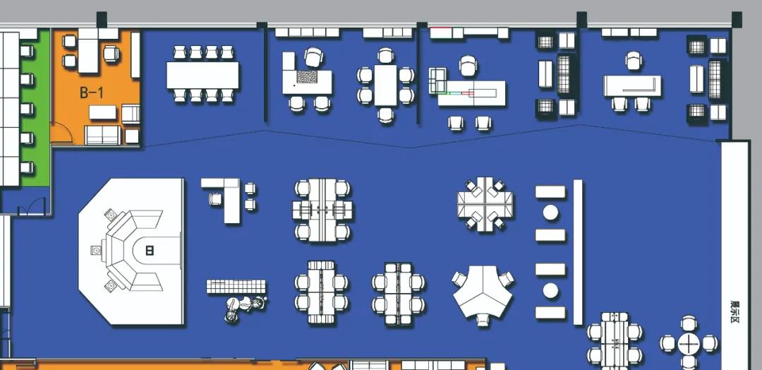 二樓A區(qū)(局部)平面圖