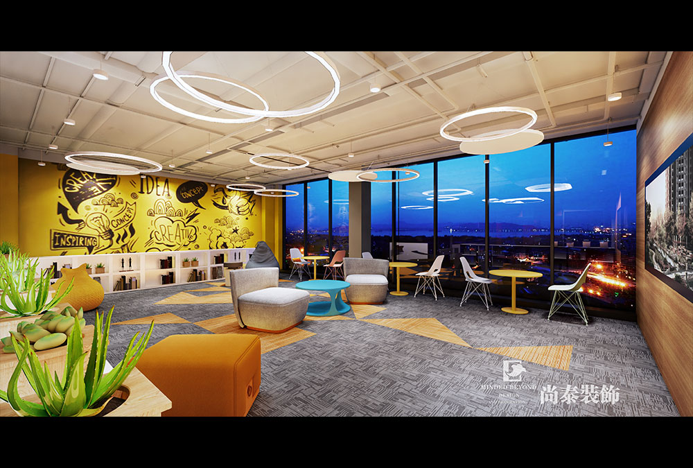 深圳前?；鹦℃?zhèn)金融科技公司辦公室設(shè)計(jì)效果圖 