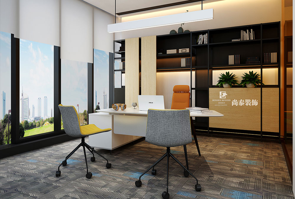 深圳前海基金小鎮(zhèn)金融科技公司辦公室設(shè)計(jì)效果圖 