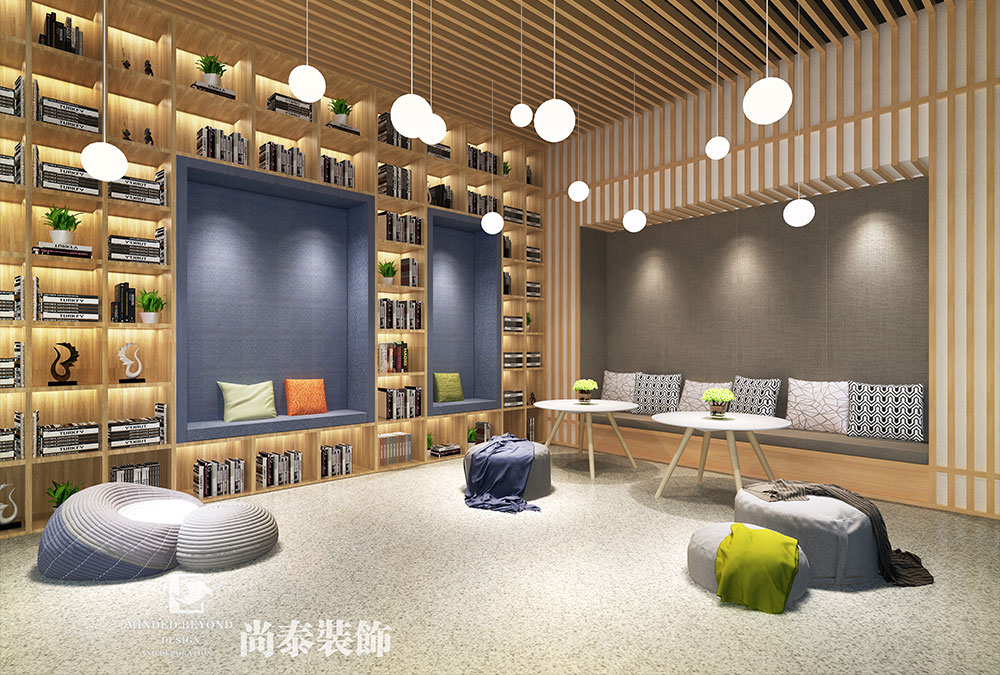 深圳前?；鹦℃?zhèn)金融科技公司辦公室設(shè)計(jì)效果圖 