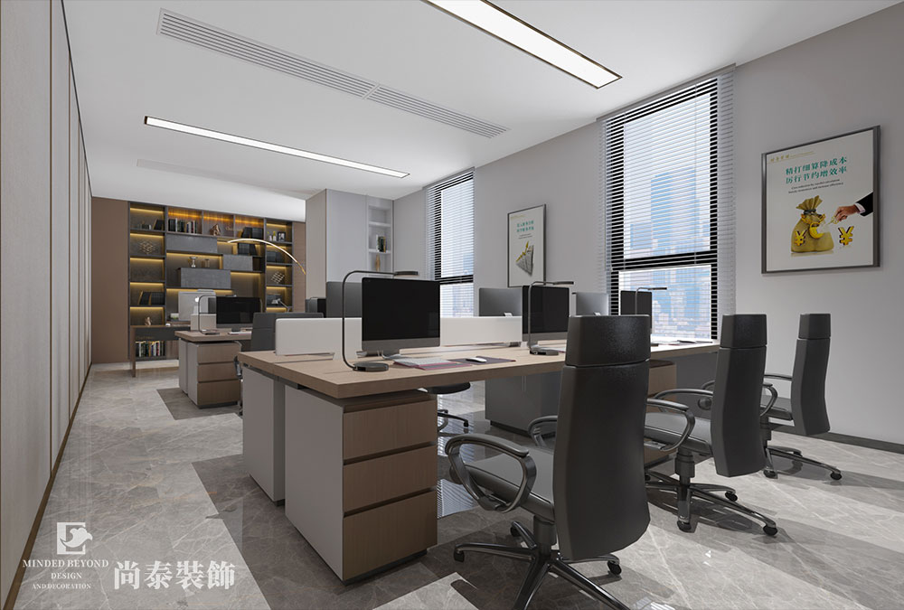 廣州花都空港國際中心美妝公司辦公室裝修設(shè)計