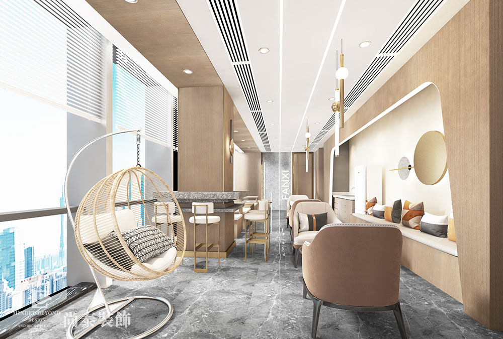 廣州花都空港國際中心美妝公司辦公室裝修設(shè)計