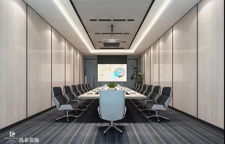 機(jī)器人科技公司辦公室會(huì)議室裝修效果圖