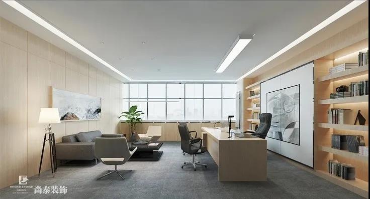 機(jī)器人科技公司經(jīng)理辦公室裝修效果圖