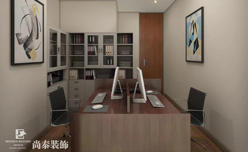 200㎡新中式辦公室財務室設計效果圖