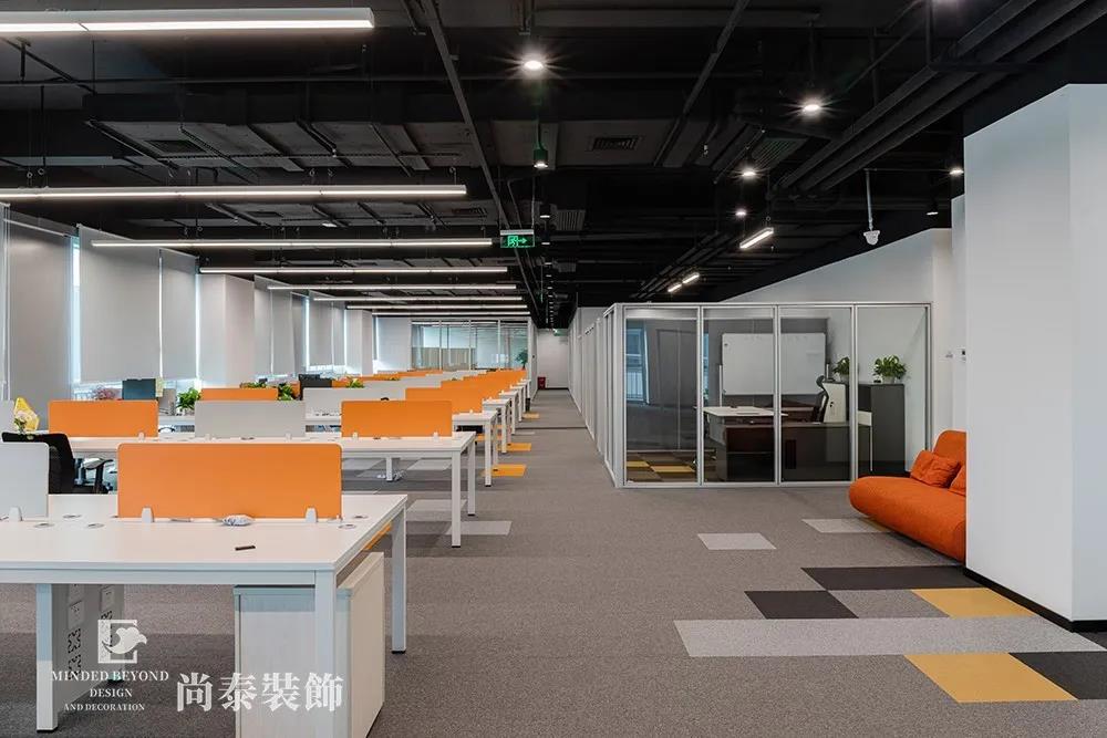 科技公司開放辦公區(qū)裝飾效果圖