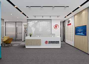 深圳福田中心區(qū)培訓機構辦公室裝修效果圖