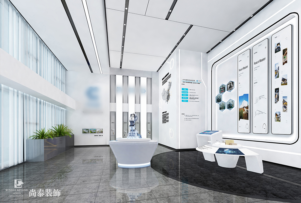 廠房辦公室設(shè)計(jì)：深圳龍崗2000平米新材料公司辦公樓裝修設(shè)計(jì)案例