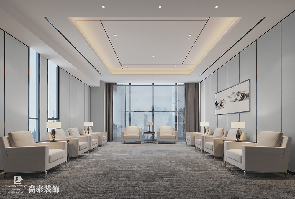 廠房辦公室設(shè)計(jì)：深圳龍崗2000平米新材料公司辦公樓裝修設(shè)計(jì)案例