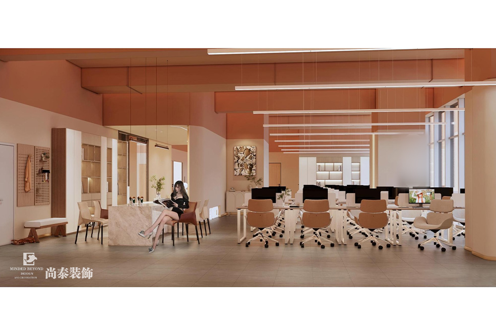 深圳龍崗仁恒夢公園寫字樓1200平米辦公室裝修設計案例