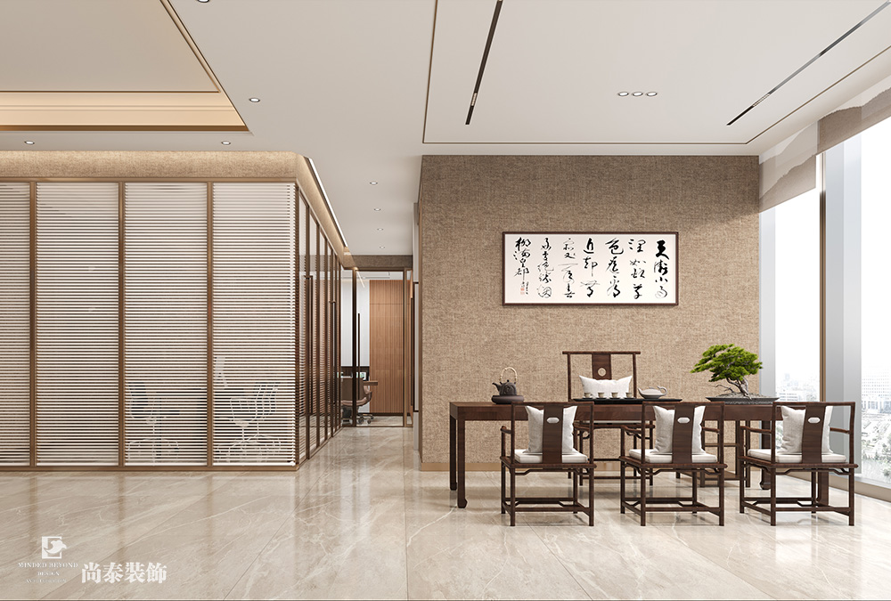 深圳龍華樂創(chuàng)薈大廈300平米新材料公司辦公室裝修設(shè)計