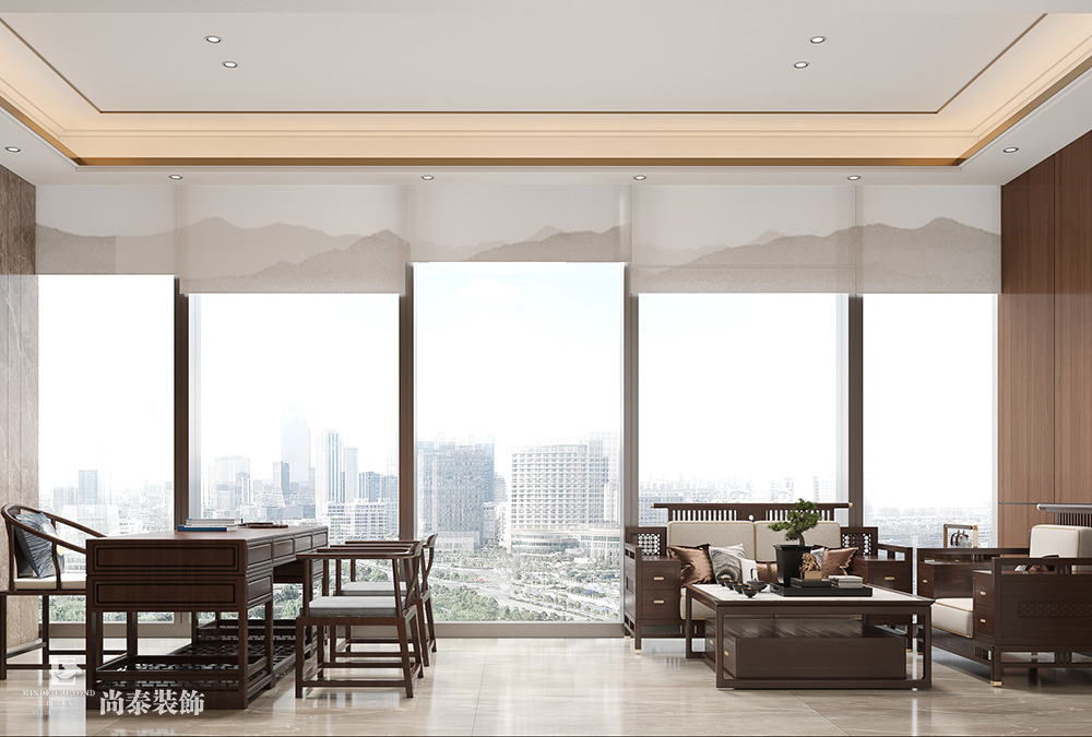 深圳龍華樂創(chuàng)薈大廈300平米新材料公司辦公室裝修設(shè)計