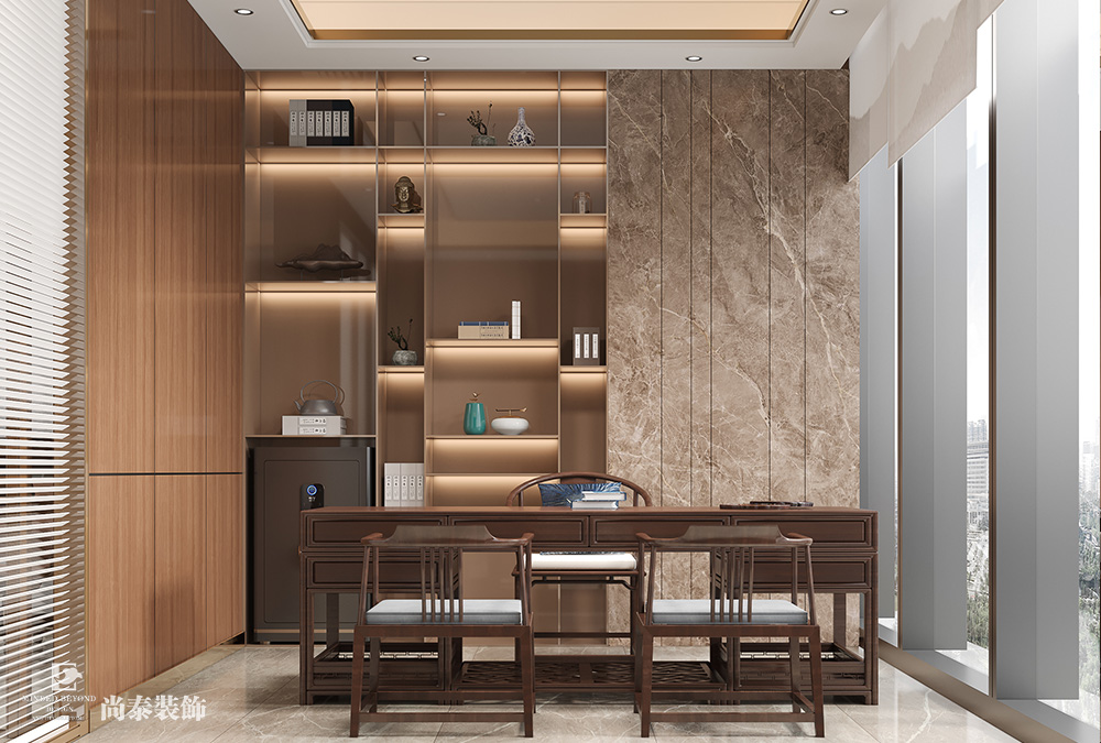 深圳龍華樂創(chuàng)薈大廈300平米新材料公司辦公室裝修設(shè)計