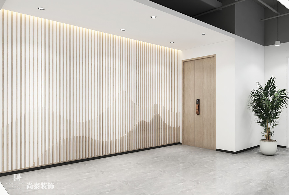 深圳龍華鴻榮源天俊寫字樓1400平米智能科技公司辦公室裝修設(shè)計