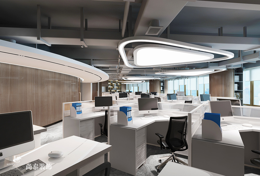 深圳羅湖金田大廈寫字樓600平米電梯公司辦公室翻新裝修設(shè)計(jì)