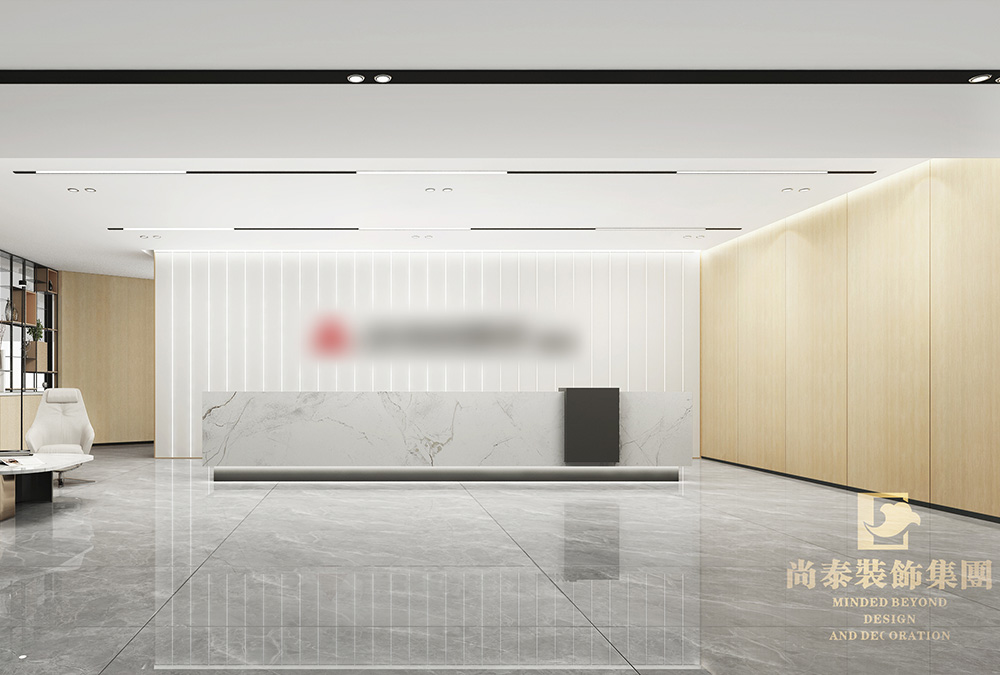 深圳羅湖金田大廈寫字樓600平米電梯公司辦公室翻新裝修設(shè)計(jì)