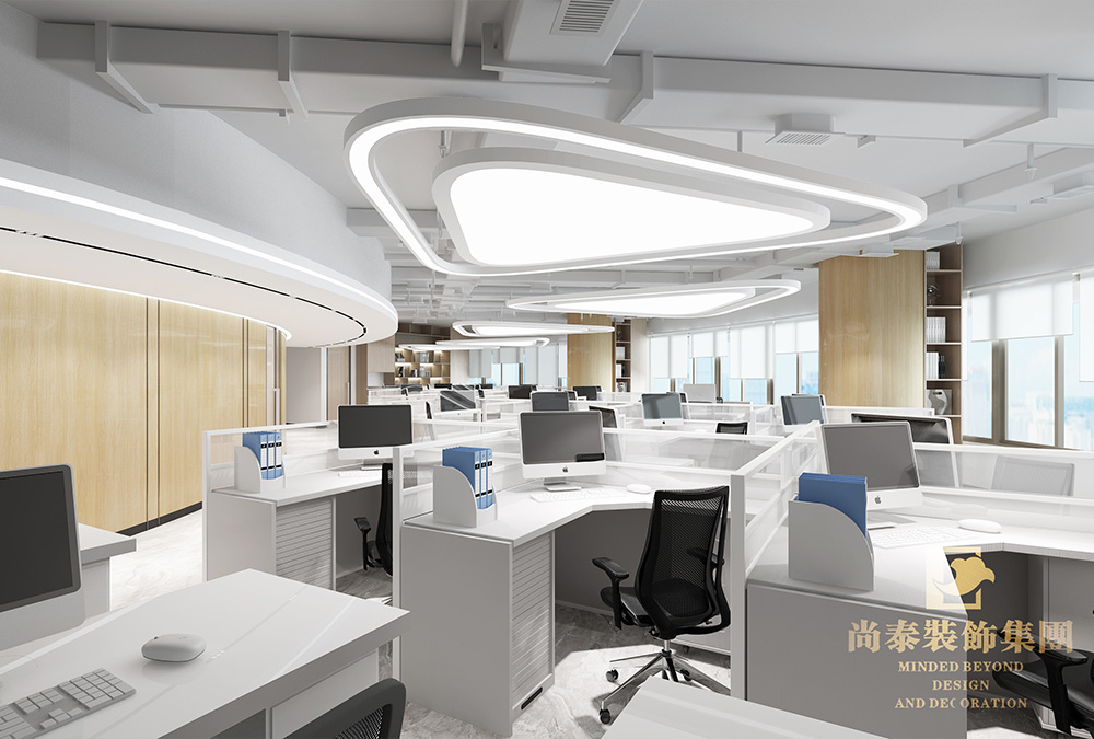 深圳羅湖金田大廈寫字樓600平米電梯公司辦公室翻新裝修設(shè)計(jì)