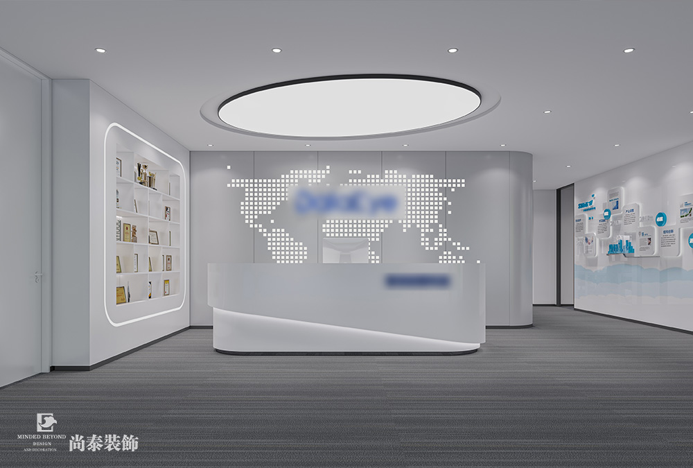 深圳南山軟件產(chǎn)業(yè)基地?cái)?shù)字營(yíng)銷(xiāo)公司420平米辦公室裝修設(shè)計(jì)案例