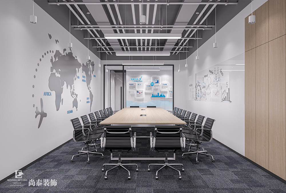 深圳南山軟件產(chǎn)業(yè)基地?cái)?shù)字營(yíng)銷(xiāo)公司420平米辦公室裝修設(shè)計(jì)案例