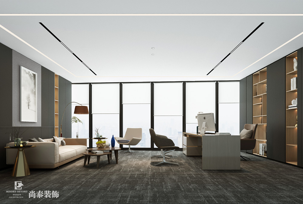 2100平米芯片研發(fā)設(shè)計公司深圳南山同方信息港寫字樓辦公室裝修設(shè)計