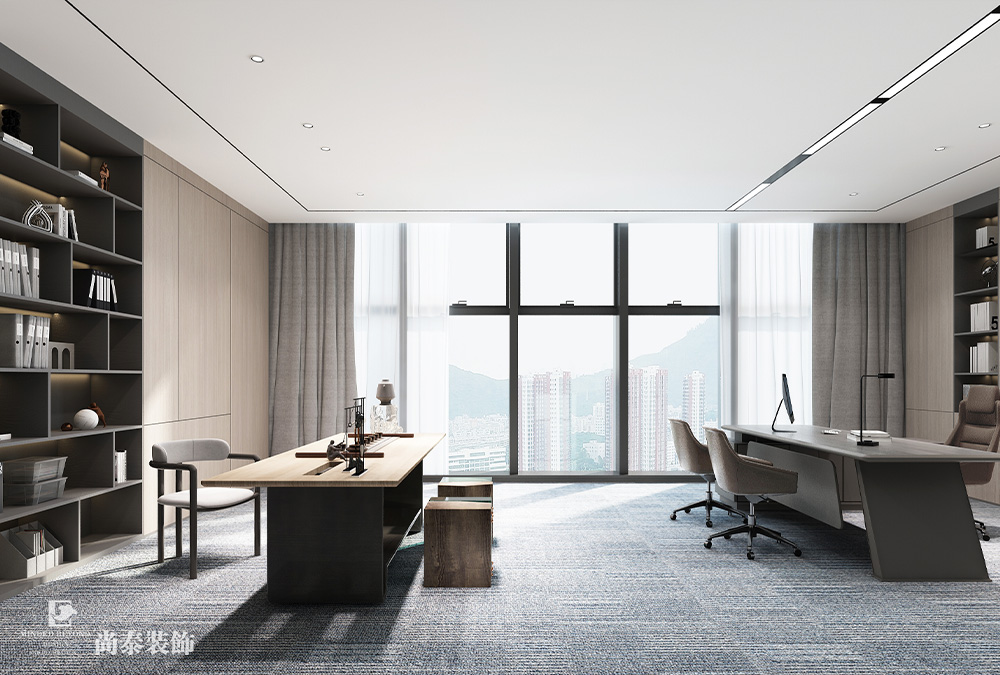 2100平米芯片研發(fā)設(shè)計公司深圳南山同方信息港寫字樓辦公室裝修設(shè)計