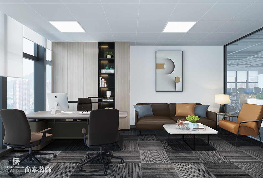 2100平米芯片研發(fā)設(shè)計公司深圳南山同方信息港寫字樓辦公室裝修設(shè)計